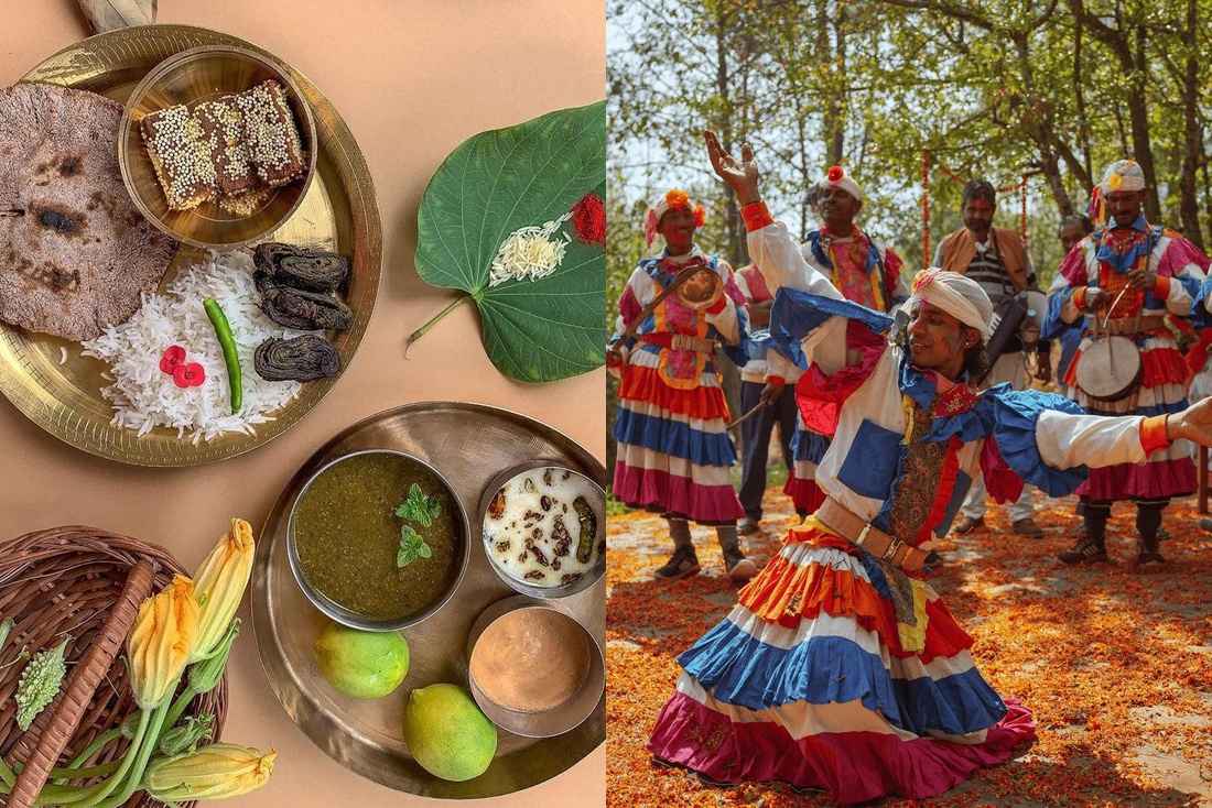 Baraat with dhol at an Uttarakhand destination wedding
